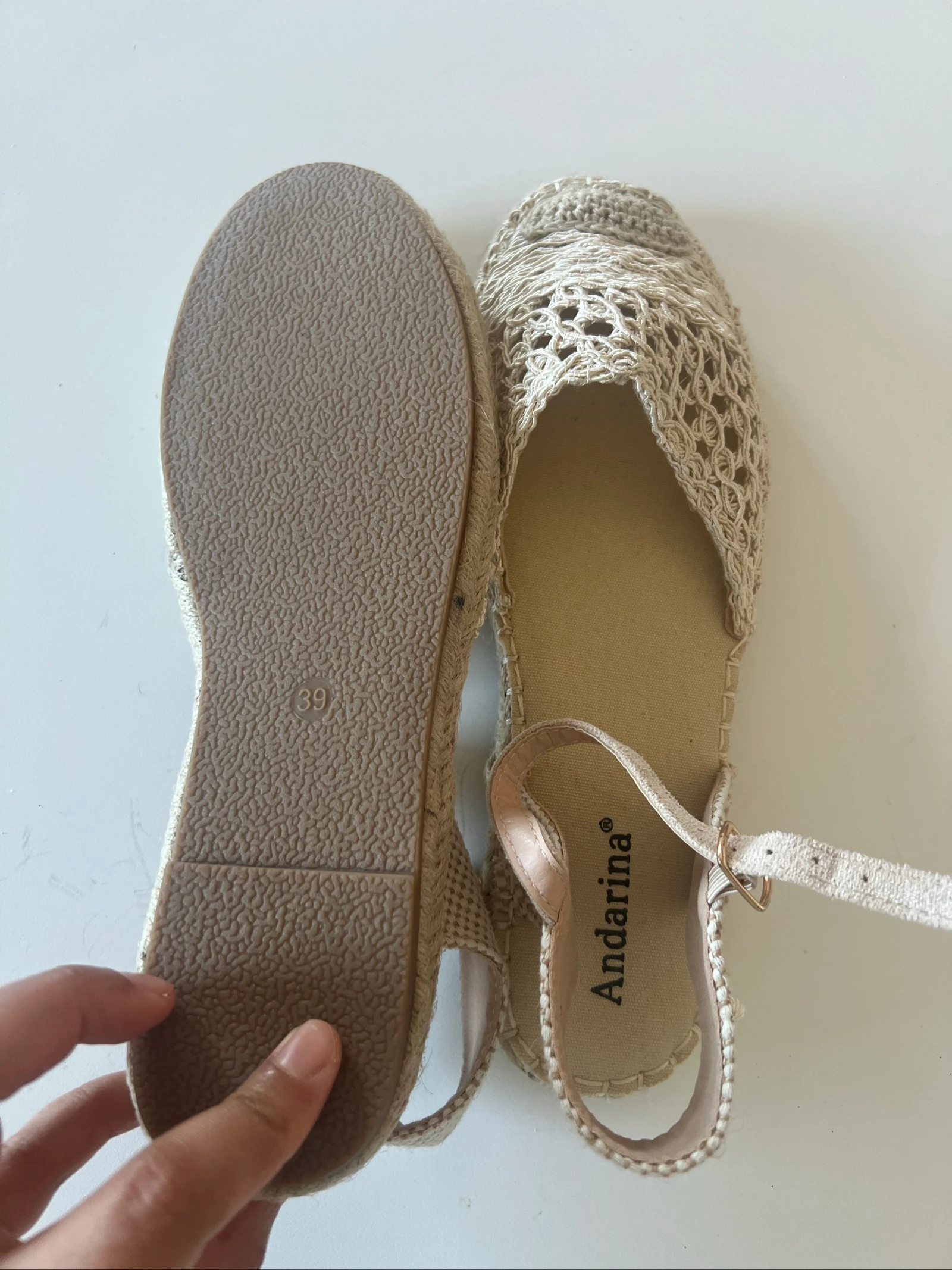 Alpargatas beige pour femme – photo 3